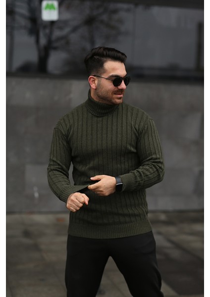 Unisex Balıkçı Yaka Triko Kazak