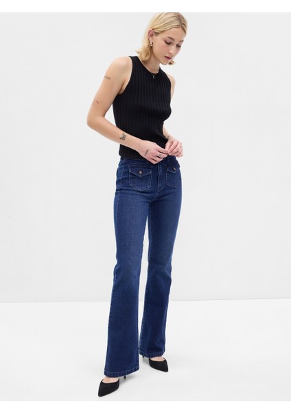 High Rise '70S Flare Washwell™ Jean Pantolon