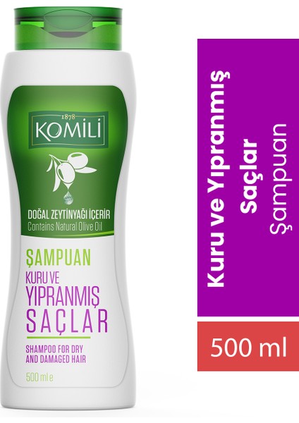 Kuru ve Yıpranmış Saçlar Için Vegan Temel Bakım Şampuanı - 500 ml
