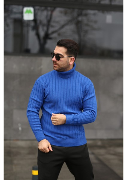 Unisex Balıkçı Yaka Triko Kazak