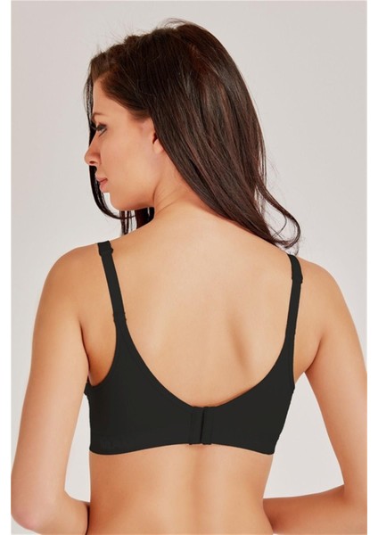 Penye Protez Önden Fermuarlı Siyah Toparlayıcı Sütyen C6T7N2O7 modelleri