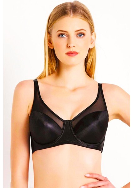 Büyük Beden Toparlayıcı Siyah Renk İçi Boş Sütyen C1T7N8O3 modelleri