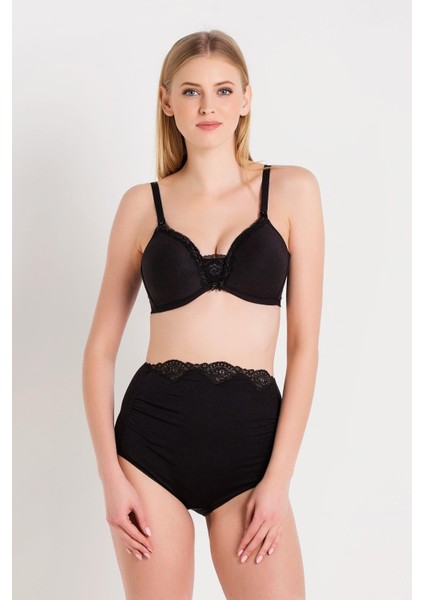 Kadın Siyah İnce Süngerli Emzirme Sütyeni C5T7N6O1 fiyatları