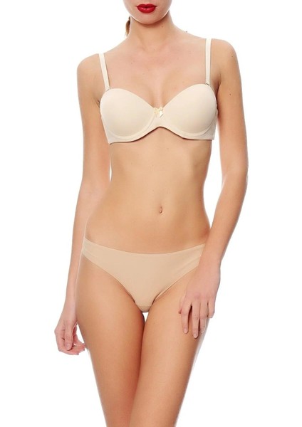 Düz Kumaşlı Çok Ten Dolgulu Askısız Sütyen C2T0N8O1 fiyatları