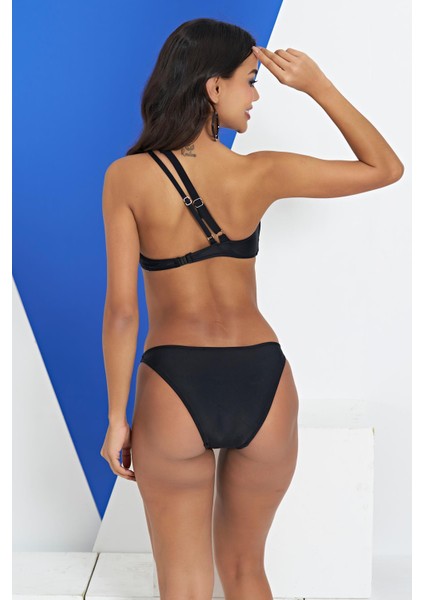 Kadın Tek Omuz Askılı Siyah Bikini 2C3T1N1-2 modelleri