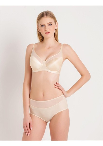 Büyük Beden Toparlayıcı Ten Renk İçi Boş Sütyen C1T7N8O3 fiyatları