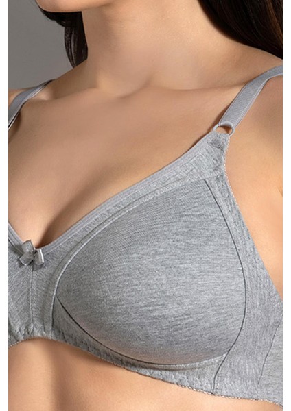 Kadın Toparlayıcı Desteksiz Gri Sütyen 3C3T1N7O50 indirimleri