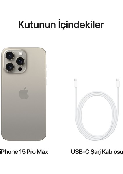 iPhone 15 Pro 256 GB Natürel Titanyum