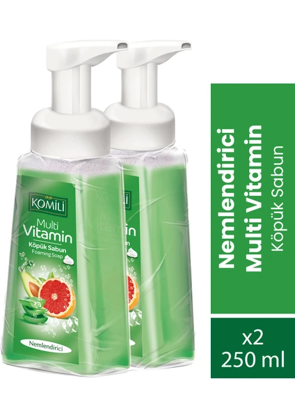 Köpük Sabun Multi Vitamin  250 ml + 250 ml