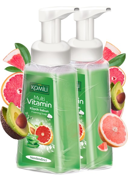 Köpük Sabun Multi Vitamin  250 ml + 250 ml