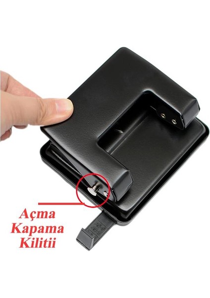 Delgeç Orta Boy Siyah 30 Sayfa Metal 1 Adet Enerji Tasaruflu Mimaks E-30/s Delegeç Perfaratör 1 Adet fırsatları