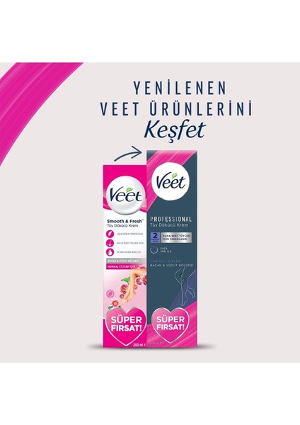Professional Promo Tüm Ciltler Tüy Dökücü Krem 200 ml x 6 Adet