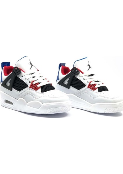 Retro Yüksek Taban Airmax Çocuk Spor Ayakkabı Beyaz-Pudra 33