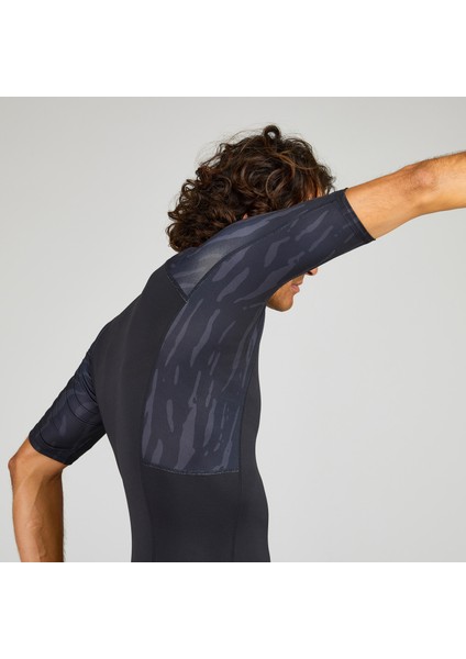 Olaian Erkek Uv Korumalı Kısa Kollu Sörf Tişörtü - Siyah - 500 indirimleri