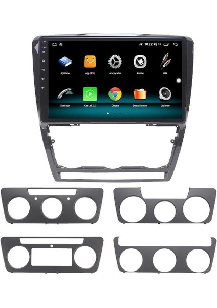 Skoda Octavia Android 13 Multimedya Carplay 4gb RAM+64GB HDD 2007-2012 Navigasyon Ekran