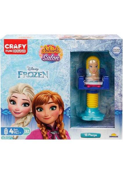 Crafy Frozen Sihirli Salon Oyun Hamur Seti 200 G 15 Parça