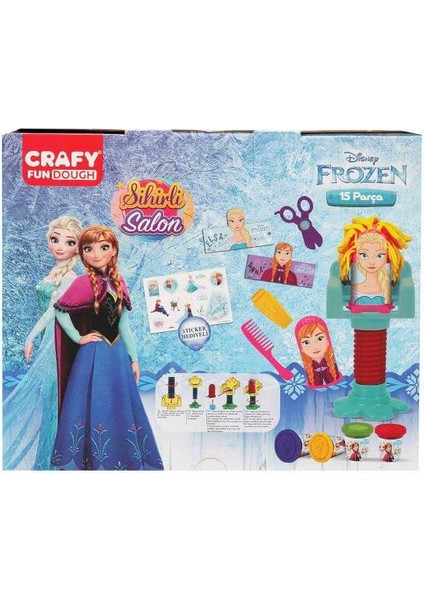 Crafy Frozen Sihirli Salon Oyun Hamur Seti 200 G 15 Parça