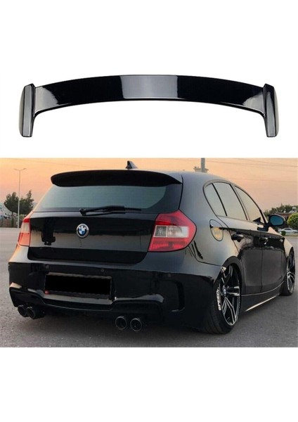 Bmw 1.seri E87 Plastik Parlak Siyah Boyalı Spoiler