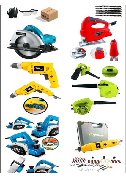 Spech Power 6'lı Hırdavat ve Marangoz Seti