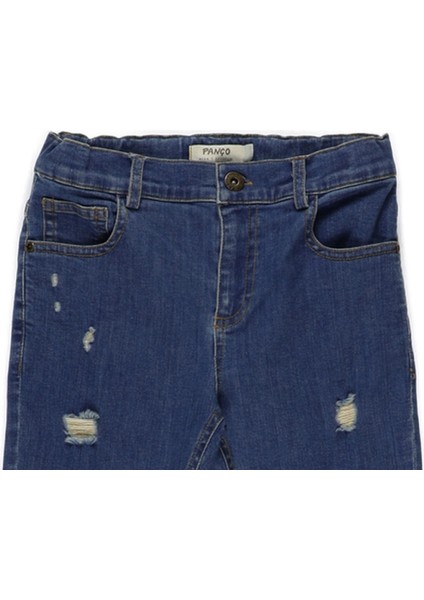 Erkek Çocuk Yırtık Yıkamalı Denim Pantolon modelleri