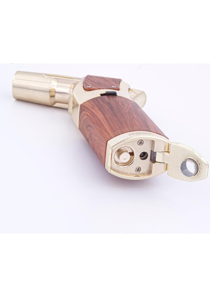 Tek Torch Pürmüz Ahşap Desenli Masa Tipi Puro Çakmağı Gold PCM0453 fiyatları