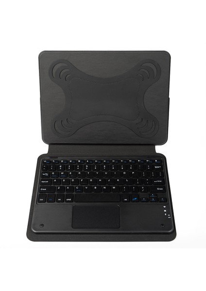 8 Inç Universal Klavyeli Tablet Kılıfı Bluetooh Bağlantılı Standlı Touch Pad Yumuşak Pu Deri