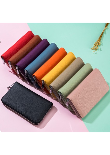 Gy Nakit Bütçe Pasaport Cüzdan Debriyaj Çanta iPhone 13 Pro Kadınlar Için Bütçe Sayfaları Bankbook ve Defter Rfid Için Fermuar Uzun Billfold (Yurt Dışından)