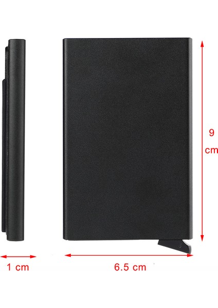 Kırmızı (Isim Hizmeti) Özel Anti Rfid Kartlıklı Cüzdanlar Para Çantaları Erkek Kadın Ince Ince Mini Metal Cüzdan Madeni Para Cüzdanı Erkek Magsafe Cüzdan Siyah Debriyaj (Yurt Dışından) modelleri