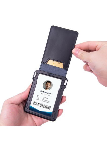 NAME-KB003-BLACK Yeni Özel Isim Airtag Erkek Cüzdan Hakiki Deri Cüzdan Kımlık Kartı Kılıfı Rfid Hırsızlığa Karşı Tokatlamak Kredi Kartı Tutacağı Akıllı Cüzdan (Yurt Dışından)