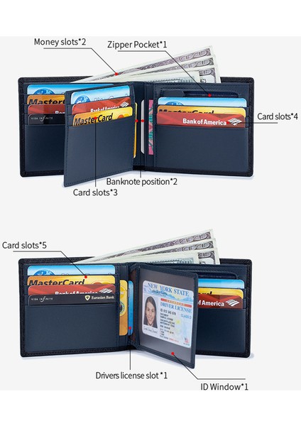 Turuncu (Isim Hizmeti) Rfid Beyefendi Hakiki Deri Erkek Cüzdan Karbon Çantalar Çanta Erkekler Için Ince Ince Mini Cüzdan Kart Sahibinin Kısa Erkek Lüks Cüzdan (Yurt Dışından)