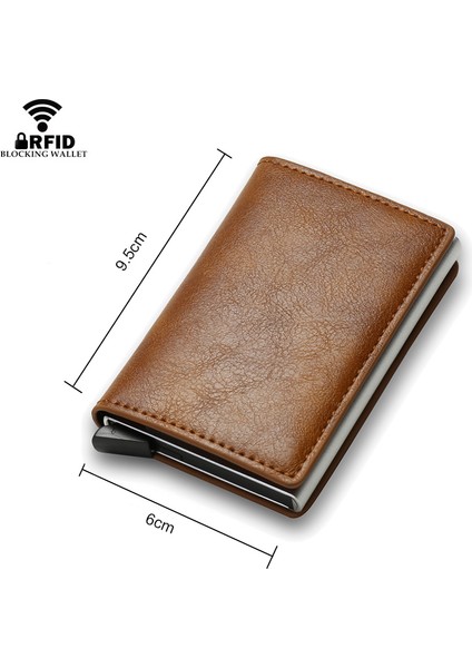 Mavi (Isim Hizmeti) Karbon Elyaf Kartlıklı Cüzdan Erkekler Marka Rfid Siyah Sihir Üçe Katlanan Deri Ince Mini Cüzdan Küçük Para Çantası Erkek Çantalar (Yurt Dışından)