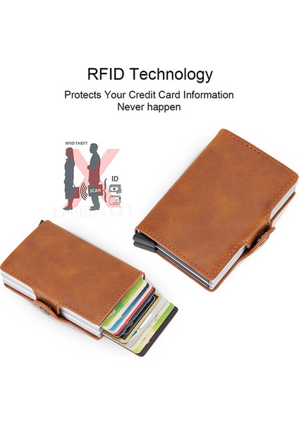 Mavi (Isim Hizmeti) Dıenqı Erkekler Için En Kaliteli Cüzdanlar Kısa Rfid Kart Cüzdanı Para Çantası Mini Çanta Erkek Alüminyum Küçük Cüzdan Erkekler Ince Vallet Cüzdan (Yurt Dışından)