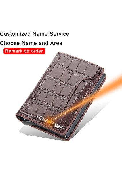 Siyah (Isim Hizmeti) Timsah Derisi Rfid Kart Sahibi Erkek Cüzdanları Para Çantası Ince Ince Mini Cüzdan Erkek Küçük Çanta Marka Magsafe Kısa Cüzdan Özel (Yurt Dışından) fiyatları