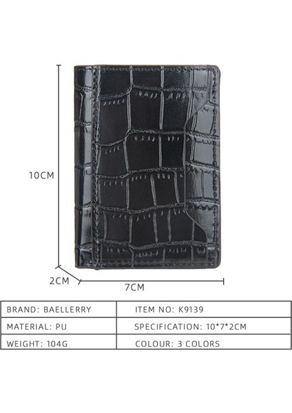 Siyah (Isim Hizmeti) Timsah Derisi Rfid Kart Sahibi Erkek Cüzdanları Para Çantası Ince Ince Mini Cüzdan Erkek Küçük Çanta Marka Magsafe Kısa Cüzdan Özel (Yurt Dışından) indirimleri