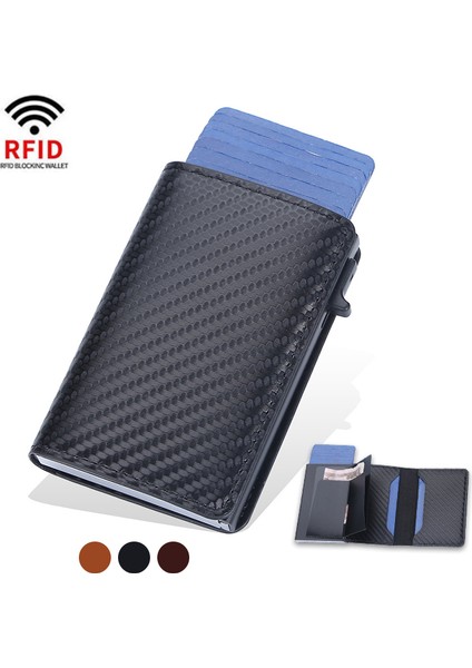 Siyah (Isim Hizmeti) Rfid Kredi Kartı Tutucu Erkek Cüzdan Metal Deri Ince Ince Minimalist Erkekler Için Akıllı Cüzdan Cartera Hombre Cüzdan Çanta Siyah (Yurt Dışından) fiyatları