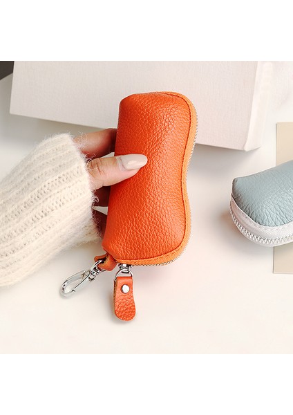 Bordo Edc Anahtarlık Kadınlar Için Hakiki Deri Anahtar Kutusu Araba Anahtarları Tutucu Kılıf Mini Cep Kart Cüzdan Bozuk Para Kesesi Kadın Çantalar (Yurt Dışından) fiyatları