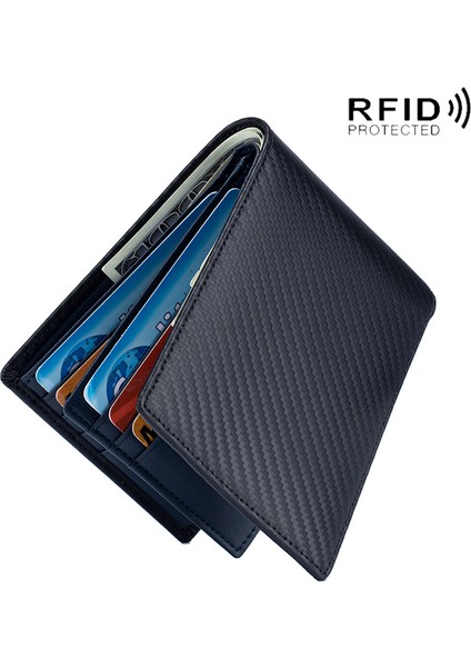Turuncu Hakiki Deri Lüks Erkek Cüzdan Rfid Hırsızlığa Karşı Fırça Şerit Çok Fonksiyonlu Cüzdan Erkek Çoklu Kart Yuvaları Kart Tutucu (Yurt Dışından)