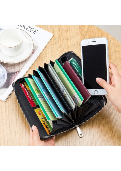 Mor Yeni Hakiki Deri Kadın Cüzdanları Çok Yönlü Pasaport Tutucu Kapak Tutucular Çek Karnesi Erkekler Bankbook Kredi Kartları Cüzdan Rfid (Yurt Dışından)