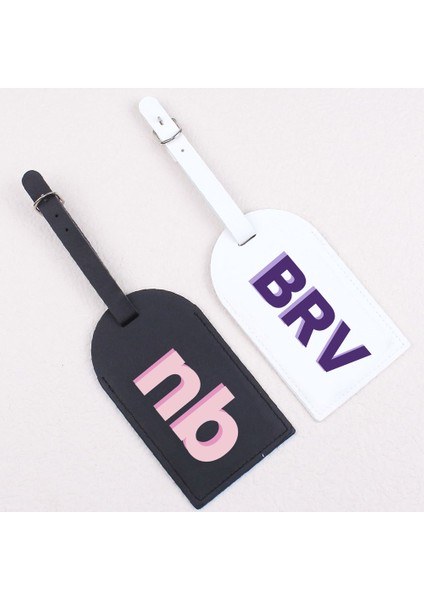 Isimli Tasarım 4 Gölge Monogram Bagaj Etiketi Bavul Için Pu Deri Bagaj Çanta Çanta Seyahat Çantası Etiketi Bavul Etiketi Bavul Etiket Etiketi (Yurt Dışından) modelleri