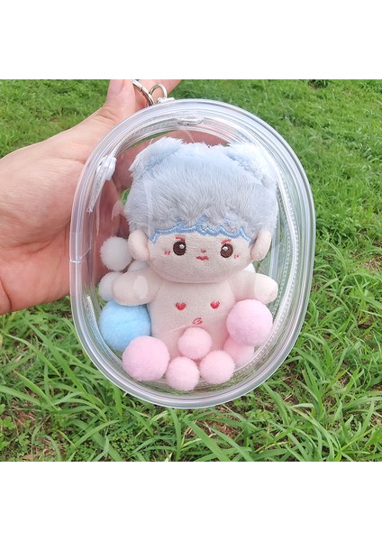 Beyaz Boru Temizle Açık Çanta Yeni Stil Mini Kawaii Peluş Bebek Çanta 10 Cm-12 cm Peluş Bebek Pop Mart Anime Karikatür Nendroid Oyuncak (Yurt Dışından) modelleri