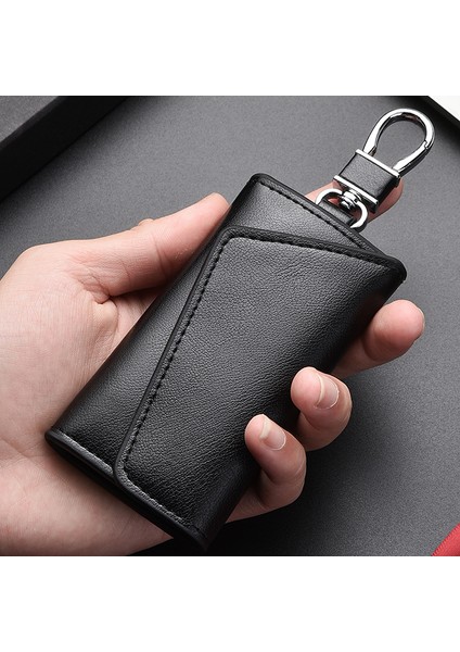 Kahve Hakiki Deri Anahtar Kutusu Erkekler Bel Asılı Metal Anahtarlık Edc Anahtar Tutucu Kahya Anahtar Organizatör Vaka Kadın Küçük Kart Cüzdan (Yurt Dışından)