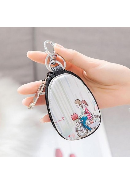 11 Araba Anahtarı Durum Nefis Oval Saklama Çantası Mini Anahtar Çantası Erkekler ve Kadınlar Küçük Taşınabilir Çanta Moda Anahtar Kutu Unisex (Yurt Dışından)