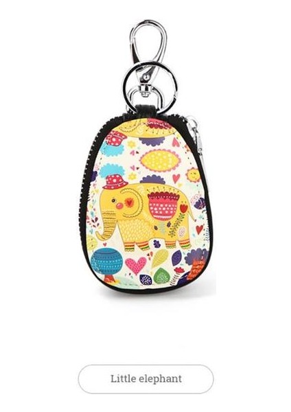03 Araba Anahtarı Durum Nefis Oval Saklama Çantası Mini Anahtar Çantası Erkekler ve Kadınlar Küçük Taşınabilir Çanta Moda Anahtar Kutu Unisex (Yurt Dışından)