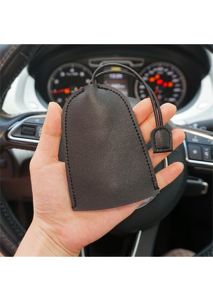 Mavi Moda Çekme Tipi Pu Deri Anahtar Çantası Düz Renk Araba Anahtarı Kapağı Ev Anahtarı Evrensel Çanta (Yurt Dışından) fırsatları