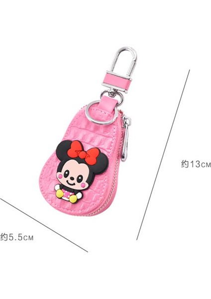 Stil 1 Disney Karikatür Mickey Minnie Mouse Pu Deri Kadın Anahtar Cüzdan Temizlikçi Araba Anahtarlık Durumda Yüksek Kaliteli Anahtarlık Kılıfı (Yurt Dışından) fırsatları