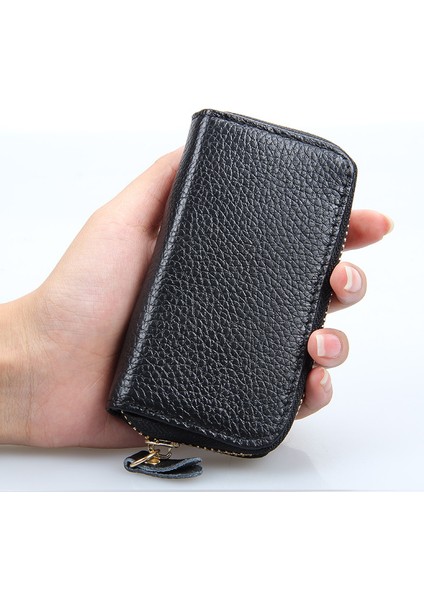 Kırmızı Moda Yeni Hakiki Deri Anahtarlık Erkekler Kadınlar Anahtar Cüzdan Organizatör Kılıfı Araba Anahtarlık Kahya Anahtar Kutu Mini Kart Çantası (Yurt Dışından)