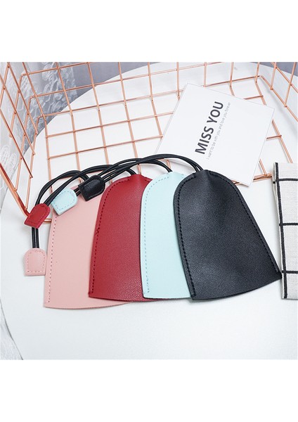 Pembe Moda Çekme Tipi Pu Deri Anahtar Çantası Düz Renk Araba Anahtarı Kapağı Ev Anahtarı Evrensel Çanta (Yurt Dışından) modelleri