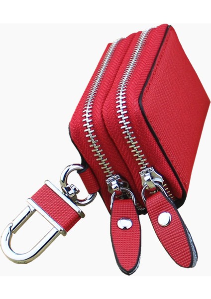 Mavi Hakiki Deri Anahtar Cüzdan Erkekler ve Kadınlar Araba Anahtarı Çantası Çok Fonksiyonlu Anahtar Kutu Moda Bayanlar Kahya Anahtar Sahipleri (Yurt Dışından)
