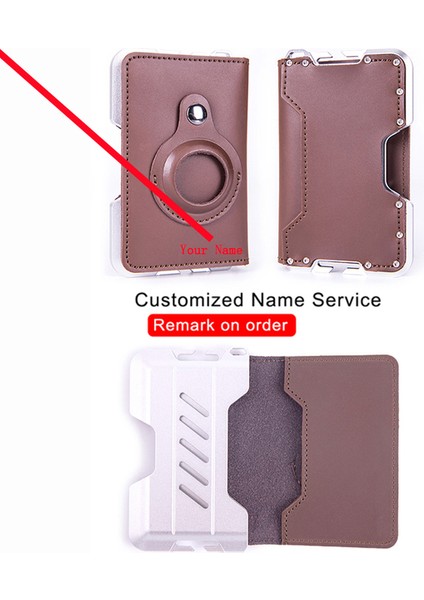 Isim-Ku-3-Kahve Özelleştirilmiş Isim Airtag Erkek Cüzdan Gerçek Hakiki Deri Cüzdan Kart Tutucu Rfid Hırsızlığa Karşı Tokatlamak Kredi Kartı Tutucu Akıllı Cüzdan (Yurt Dışından)