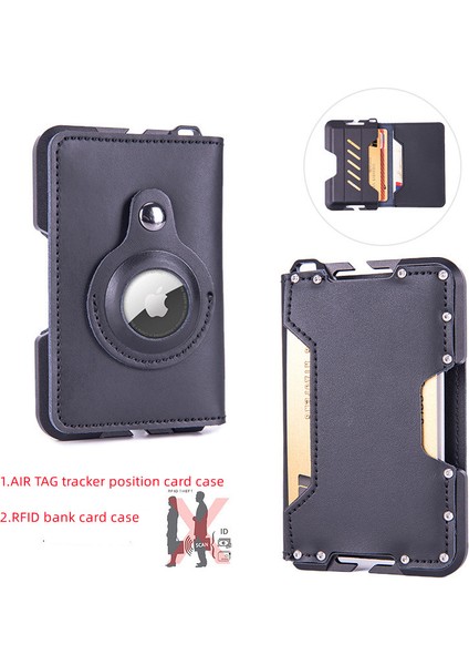 Isim-Ku-3-Kahve Özelleştirilmiş Isim Airtag Erkek Cüzdan Gerçek Hakiki Deri Cüzdan Kart Tutucu Rfid Hırsızlığa Karşı Tokatlamak Kredi Kartı Tutucu Akıllı Cüzdan (Yurt Dışından)